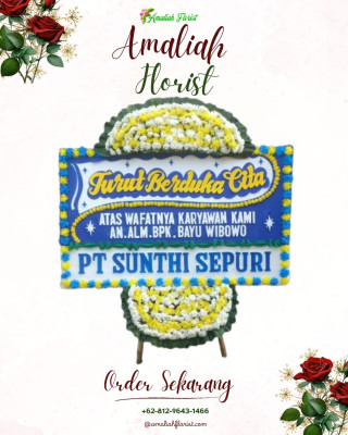 Papan Bunga Duka di Akat